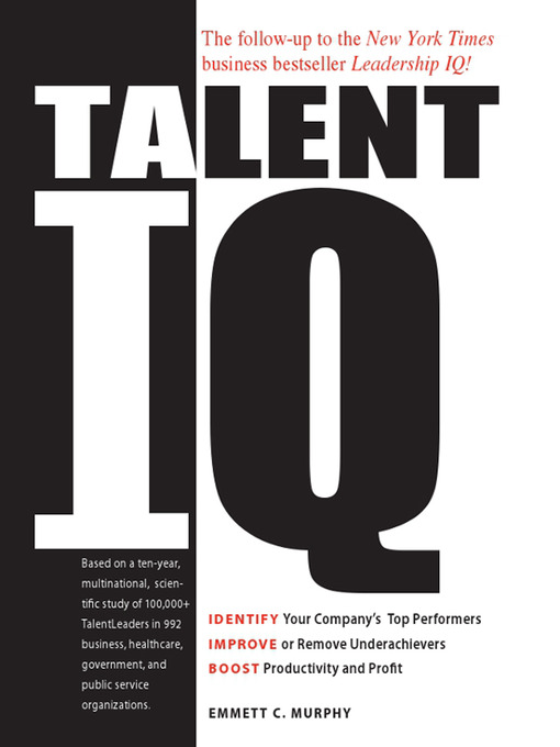 Title details for Talent IQ by Emmett C. Murphy - Available